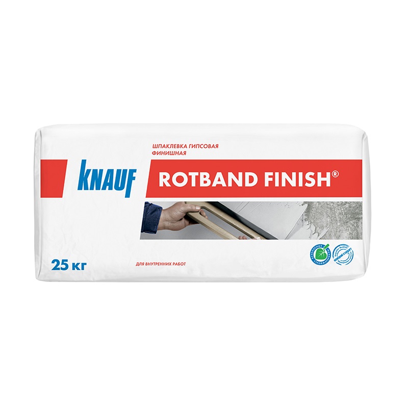 Шпаклевка гипсовая финишная Knauf Rotband Finish, 25кг